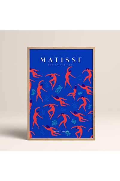 HOMEPACK Modele abstracte colorate cu cadru din lemn Matisse Gallery Pictură de artă modernă