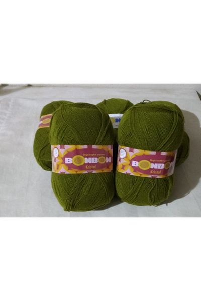 BONBON Crystal Fiber Rope Military Green 5 Pieces Color: 98687