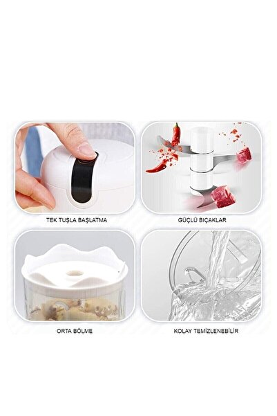 CVS Dn3559 Şarjlı Gıda Doğrayıcı Mini Blender