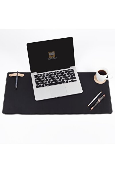 Ofistike Deri Masa Pedi Ofis Ve Ev Masa Matı - Laptop Sümeni Ve Geniş Mouse A...