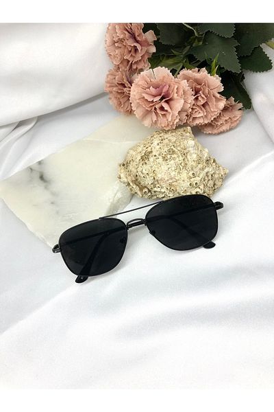 Di Caprio Serpa Cornered Black Men's Sunglasses