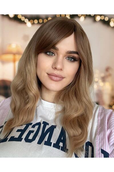 Fenomen Peruk Πολυτελής κοντή περούκα με προσθήκη μαλλιών Ombreli Vip