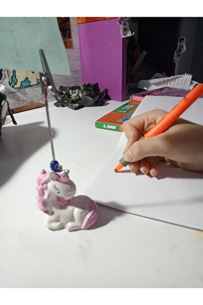 TÜRKÜ HEDİYELİK Pony Dekoratif Notluk - Not Tutucu - Metal Kıskaç Notluk - El...