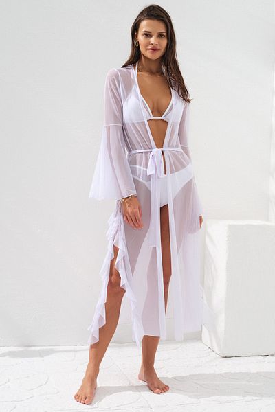 Pierre Cardin Rochie cu curea Pareo White231804