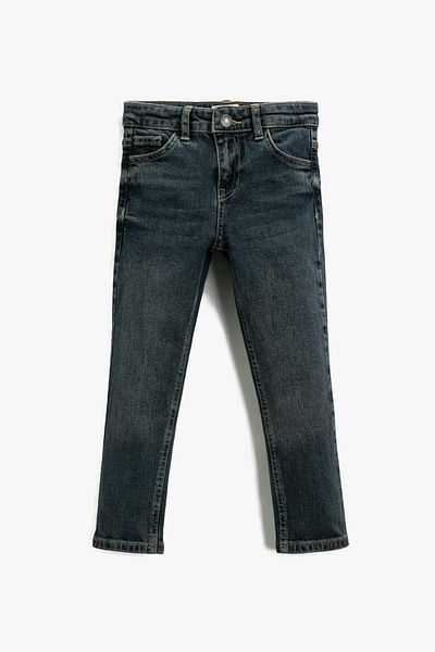 Koton Boy's Medium Indigo Jeans 3SKB40037TD