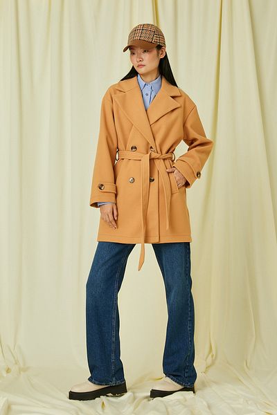 Koton Women's Camel Hair Coat 3WAK00247EW