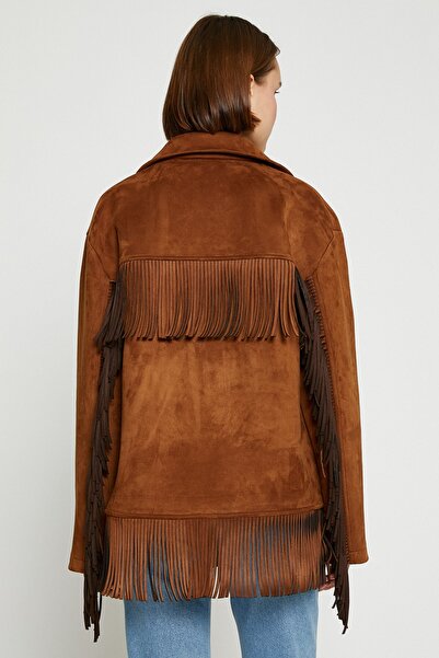 Koton Kadın Kahverengi Kaban 3WAK00250EW