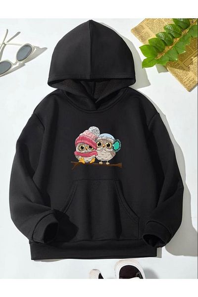 MODERNİZE Owl Hoddie with Black Hat
