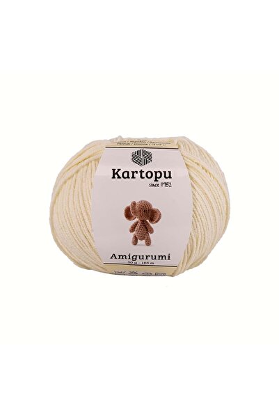Kartopu Amigurumi Pamuklu Oyuncak Örgü Ipliği Krem K037 50 Gr