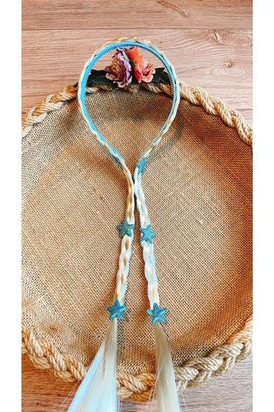Yeşim Aksesuar Princess Crown Braided Children's Crown