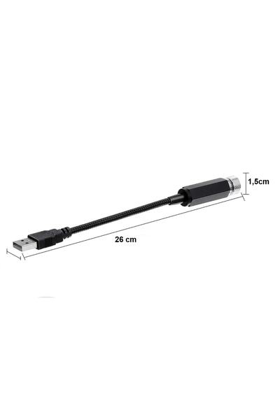 Sistem Led Market Usb Yıldız Tavan Ledi 26cm 5 Modlu Kırmızı Renk