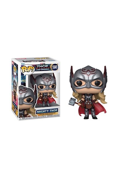 Funko Pop Thor Love & Thunder Mighty Thor Jane Foster Figure Marvel Avengers
