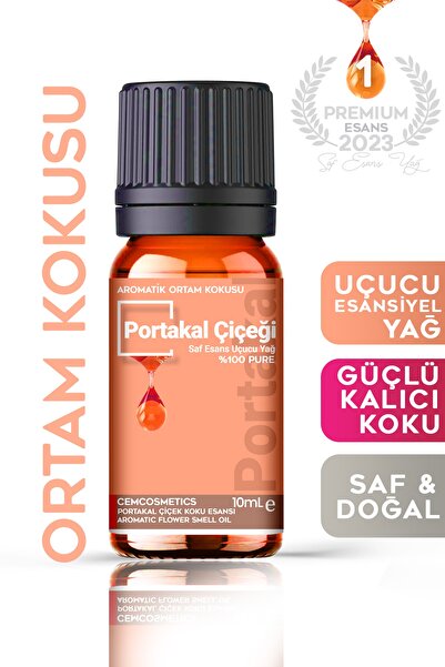 Cem Cosmetics Cem Portakal Çiçeği Saf Esansiyel Uçucu Yağ Buhurdanlık Yağı Di...