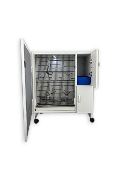 İstanbul Kafes Model Sultan Mslt02y-50t - Pvc Kuş Dolabı - Sultan Papağanı (MONTAJLI KURULU GÖNDERİM)