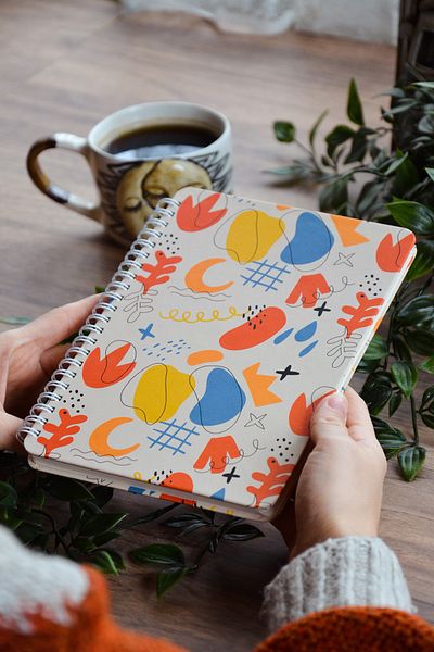 CoNotes Hard Cover Spiral Checked Notebook