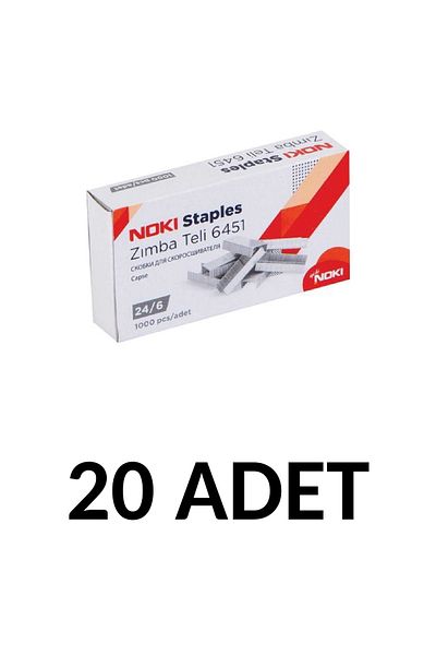 Noki 20 Pieces of Staples No:24/6 (cu) 1000 Liters