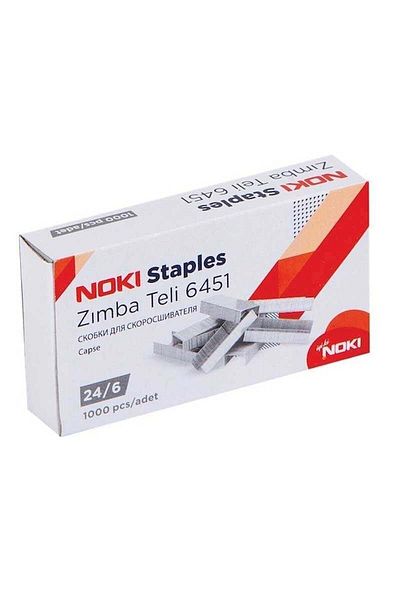 Noki 100 Pieces of Staples No:24/6 (cu) 1000 Liters