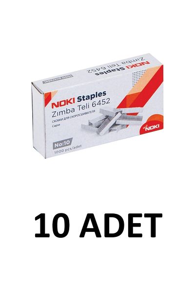 Noki 10 Pieces Small Size Staples No:10 (cu) 1000 Pieces