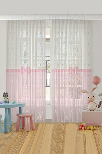 HOMESSA Kurdelalı Çocuk Odası Tül Perde