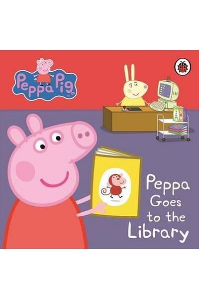 ladybird Peppa Pig: Peppa Goes To The Library: كتاب قصتي الأول