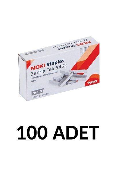 Noki 100 Pieces Small Size Staples No:10 (cu) 1000 Pieces