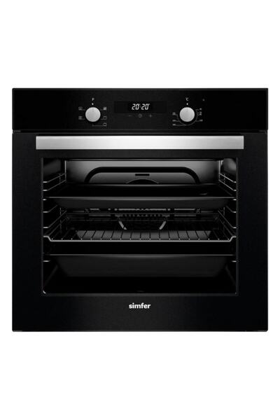 Simfer 7337 Siyah Cam Panel 6 Fonksiyon Elektro Turbo Dijital Fırın