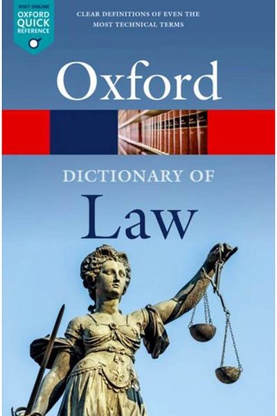 OXFORD UNIVERSITY PRESS A Dictionary Of Law - Oxford Quick Reference