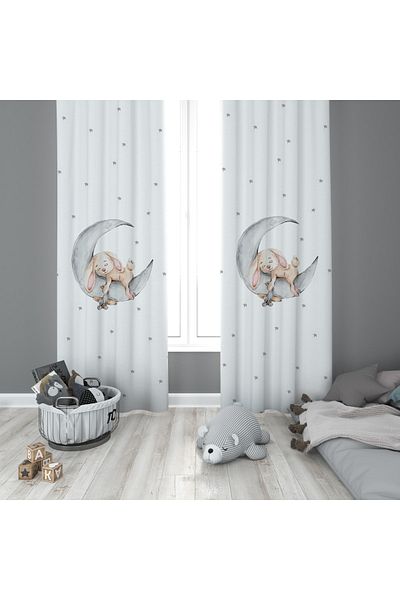 milroma Children's Room Patterned Background Curtain