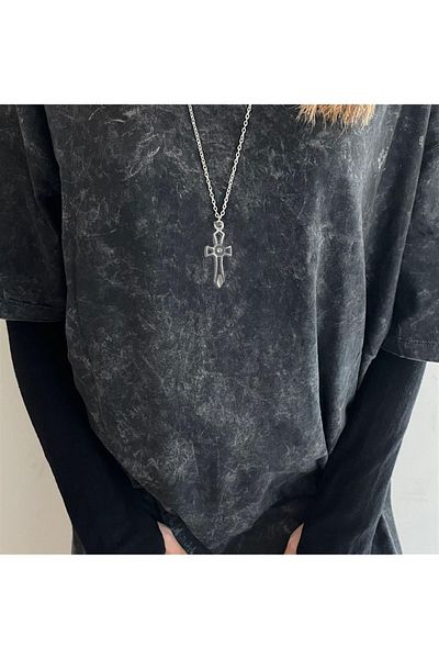 Touz Pointed Cross Design Necklace