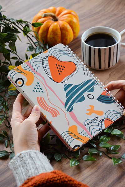 CoNotes Hard Cover Spiral Checked Notebook