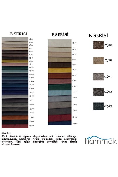 HAMMAK Tek/ Çift Kişilik Cube Baza + Başlık