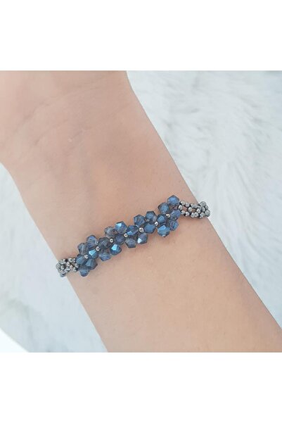 Handmade By HLY سوار مصنوع يدويًا من حجر الكريستال