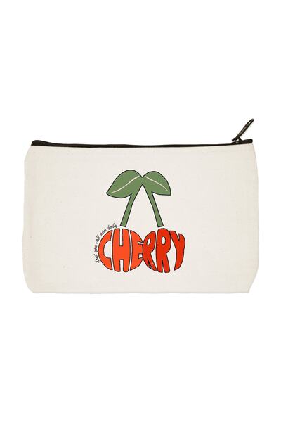 designedfy حقيبة مكياج من القماش بطباعة الكرز من هاري ستايلز، وحامل أقلام، وح...