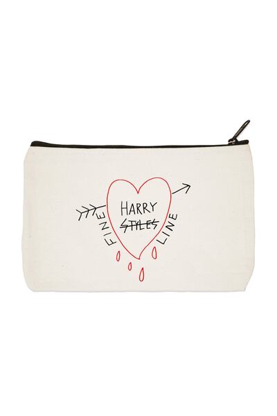 designedfy Harry Styles Платнена чанта за гримове, молив, чанта
