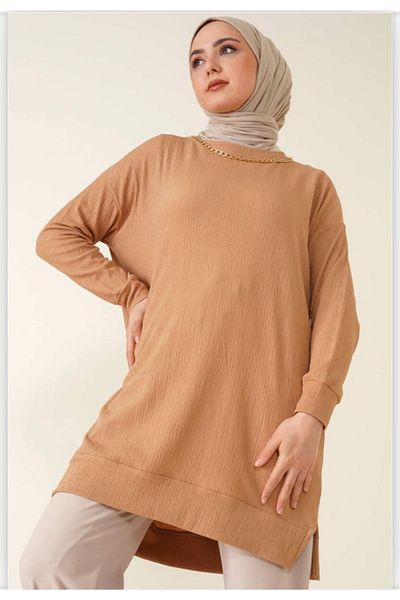VOLT CLOTHİNG Women's Front Chain Hijab Tunic