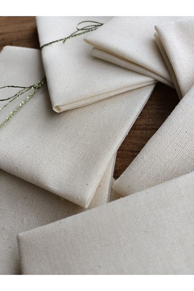 fabricorg Raw Cloth Fabric Kit Suitable for Punch (35x35 Cm) 8 Pieces