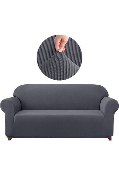 KARAHANLI أريكة ليكرا لثلاثة أشخاص - غطاء سرير أريكة مرن، أريكة بنمط Pitikare
