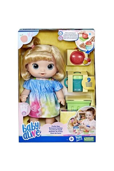 Hasbro Baby Alive Bebeğimle Eğlenceli Yudumlar Sarışın F7356 Lisanslı Ürün