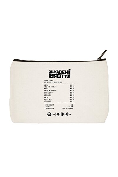 designedfy Чанта за грим, калъф за моливи, чанта, държаща цяла чаша с главата надолу, албум с щампа от плат