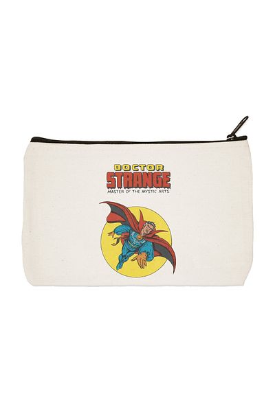designedfy Clutch Marvel Doctor Strange Printed υφασμάτινη τσάντα μακιγιάζ, θήκη για στυλό, τσάντα