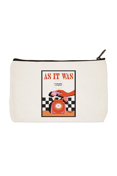designedfy Clutch Harry Styles As It Was Printed υφασμάτινη τσάντα μακιγιάζ, θήκη για στυλό, τσάντα συμπλέκτη