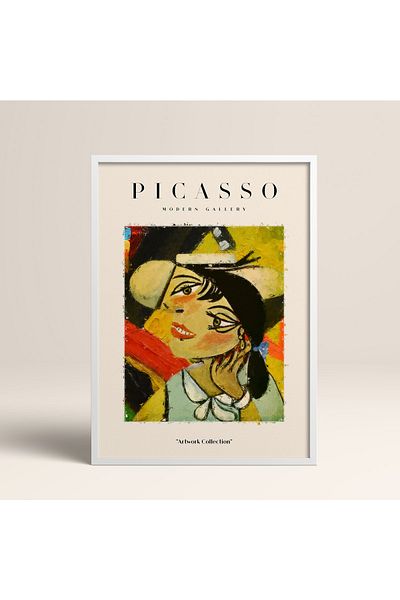 HOMEPACK Επιτραπέζιο έργο τέχνης Picasso Modern Gallery Abstract Artwork Collection με κορνίζα