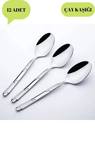 melikshop Nehir Londra Saten Çay Kaşık 12li Set 1358416