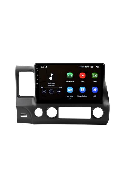 Navigasyon Honda Civic Uyumlu Fd6 2007-2012 Android 2 Gb Ram Multimedya Oem Oto Teyp