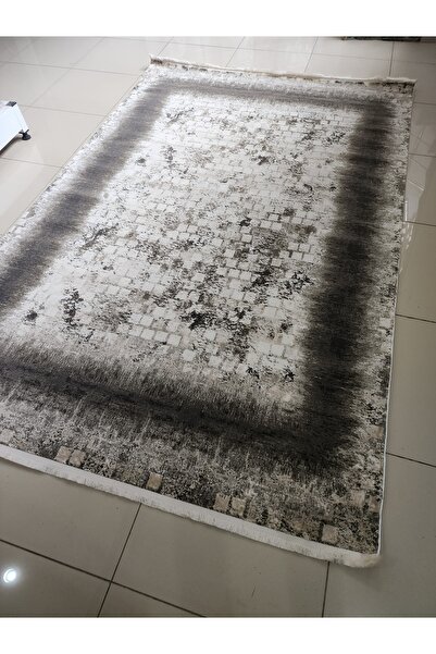 Koyunlu Halı Enjoy Ey005 Gri 6 M2 Modern Saçaklı Halı