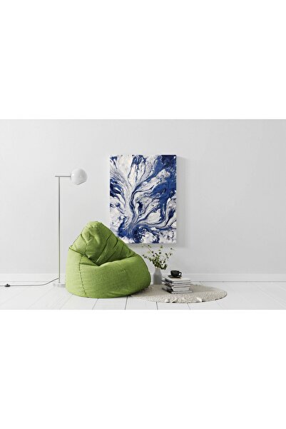 RUGSMODERN Kanvas Tablo 1165 Lacivert Gri Ebruli Temalı Soyut Dekoratif 118