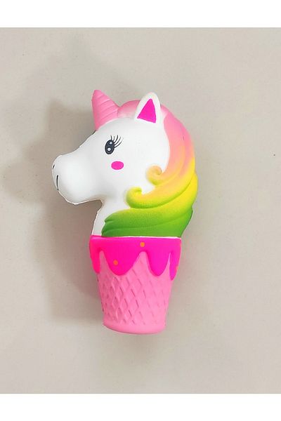 Brother Toys Unicorn Patterned Pink Fragrant Sukuşi in a Cap - Slow Rising Squishy 15 cm
