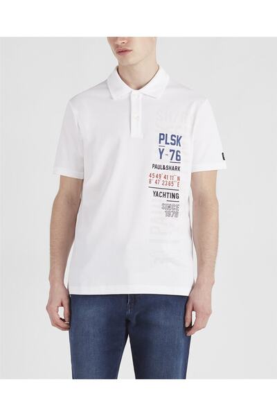 PAUL&SHARK Men's Knitted Polo Shirt C.wCotton