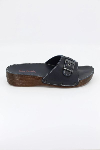 Pierre Cardin Double Buckle Orthopedic Women's Slippers