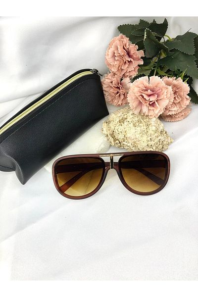 Di Caprio Taraz Drop Brown Men's Sunglasses